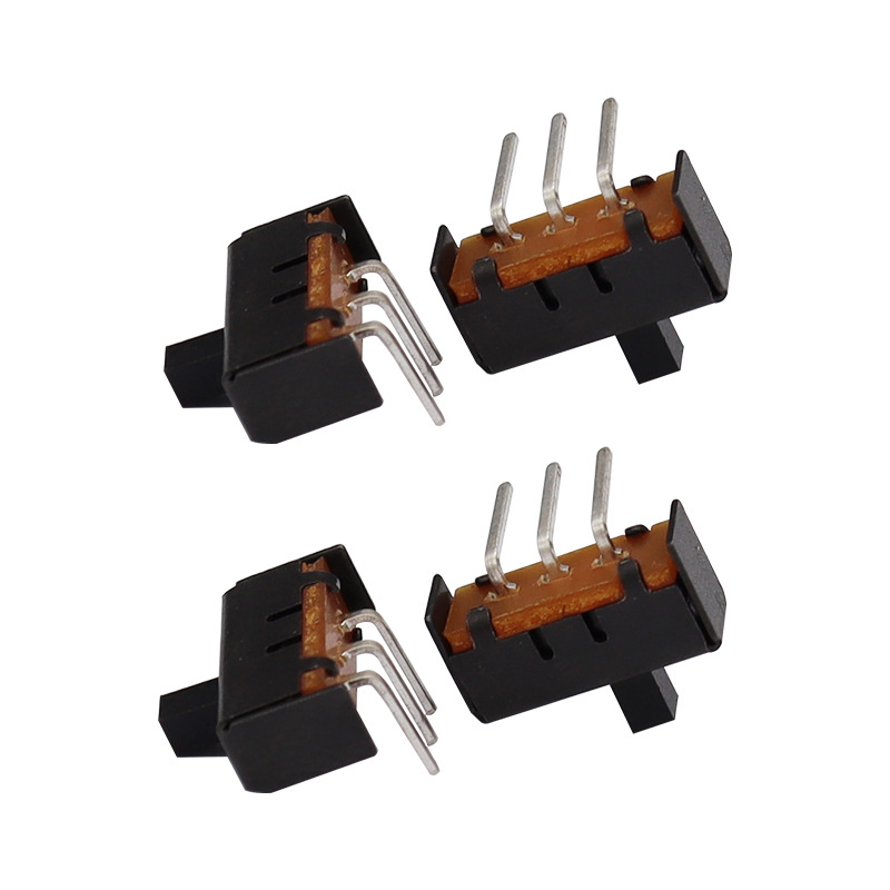 Công tắc trượt SS12E17 Công tắc trượt điện của máy sưởi điện uốn cong 2-Vị trí 3-Công tắc bật pin