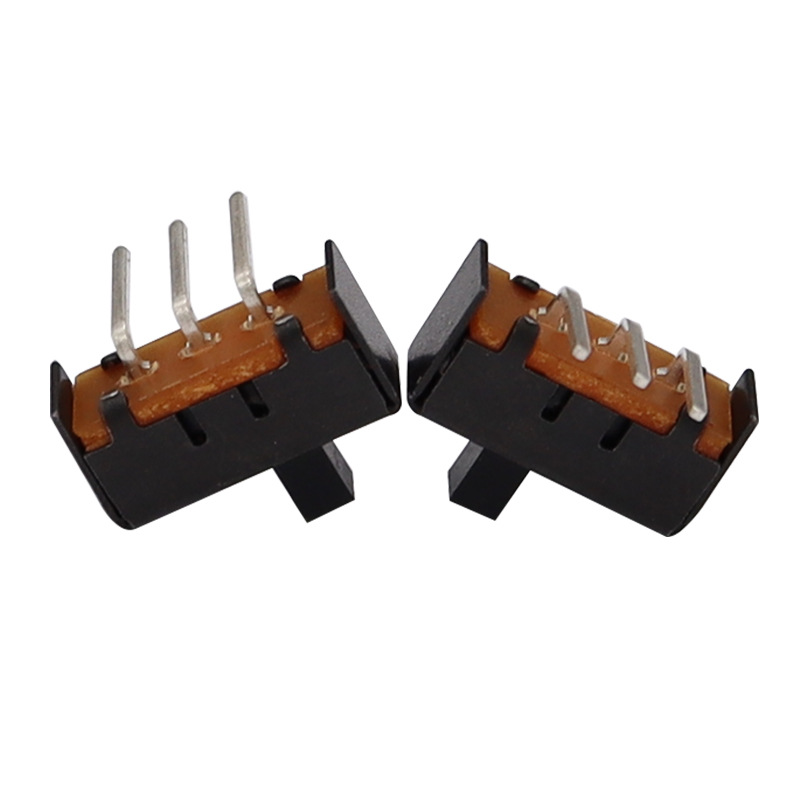 Công tắc trượt SS12E17 Công tắc trượt điện của máy sưởi điện uốn cong 2-Vị trí 3-Công tắc bật pin