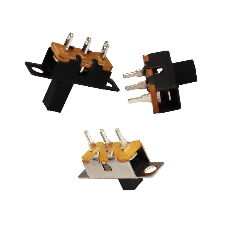 SLIDE SWITCH SS12F71 Audio Audio đơn-Hàng ba-Công tắc trượt pin LED LED công tắc trượt dọc vi mô
