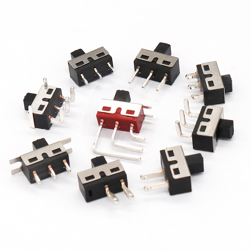 Công tắc trượt SS12D10 Công tắc trượt đồ chơi điện tử 2-Vị trí 3-pin đơn-Công tắc băng tần sân khấu