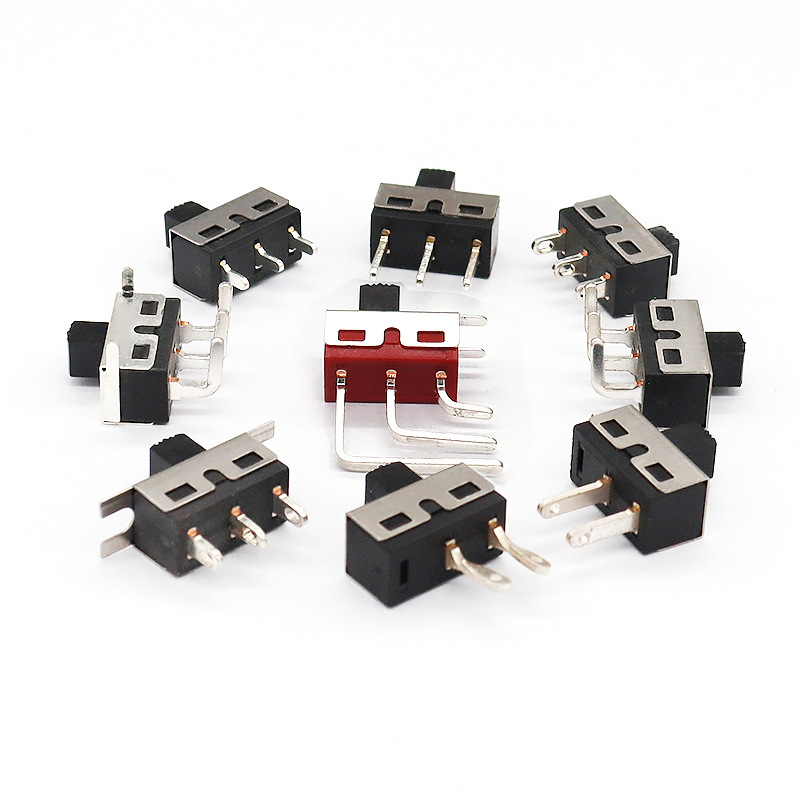 Công tắc trượt SS12D10 Công tắc trượt đồ chơi điện tử 2-Vị trí 3-pin đơn-Công tắc băng tần sân khấu