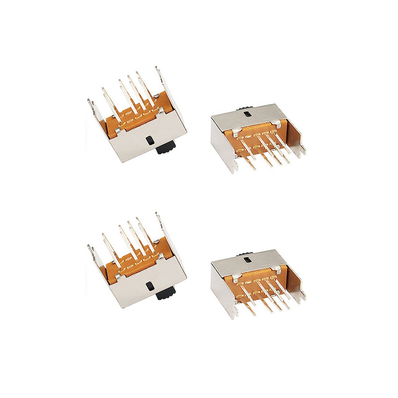 Công tắc trượt S23E03 Công tắc trượt micro cho máy sấy tóc đốt, gấp đôi-Hàng 8-Pin dọc hai-Công tắc trượt vị trí