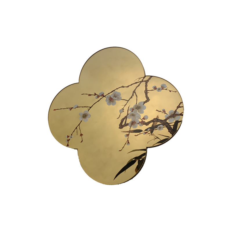 Zotye Thép không gỉ Trung Quốc mạ vàng Trung Quốc-Phong cách các mặt hàng trang trí bằng thép không gỉ có hoa văn