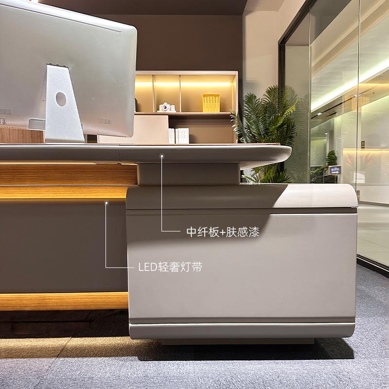 Model DBT008 Bàn Giám đốc, Chủ tịch/Bàn văn phòng cho Chủ tịch, Bàn quản lý lớn cao cấp kèm Bộ ghế văn phòng dành cho Giám đốc\văn phòng của