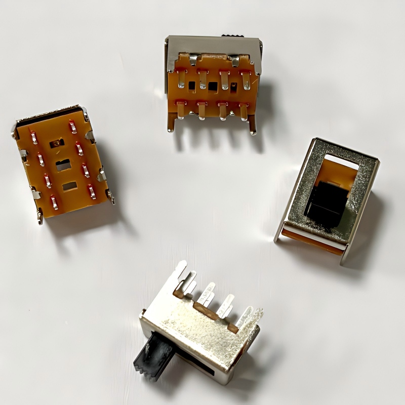 công tắc trượt SS23F06 3-vị trí, 10-thiết kế pin cho đèn LED -- Nhà máy Đông Quan trực tiếp