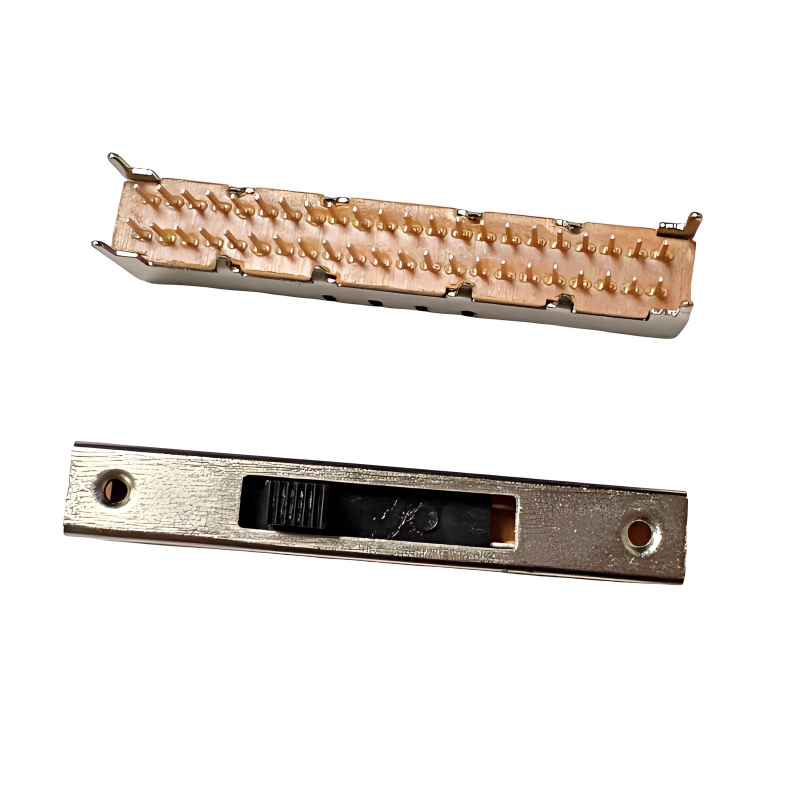 Công tắc trượt SS-49D01 theo chiều dọc-Gắn 9-Vị trí gấp đôi-Cực đôi-Công tắcnguồn thunhỏ hàng cho đồ chơi